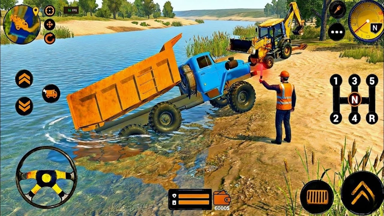Backhoe Loader JCB Simulator Gameplay - Indian Vehicles JCB Truck Driving - Android Gameplay