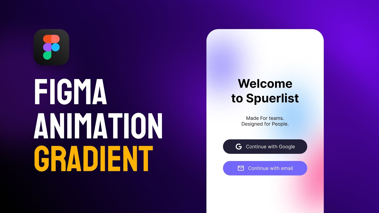 Gradient Animation in Figma | Smooth Color Transition UI Tutorial