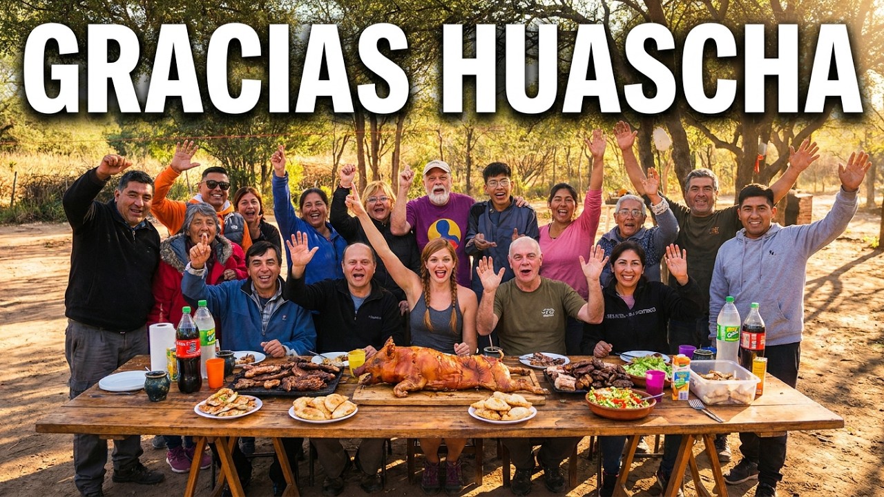 p8/ LOGRO EPICO! NOS RECIBEN con COMIDAS DELICIOSAS -  AYUDA PARA EL PUEBLO ABANDONADO DE HUASCHA 💪