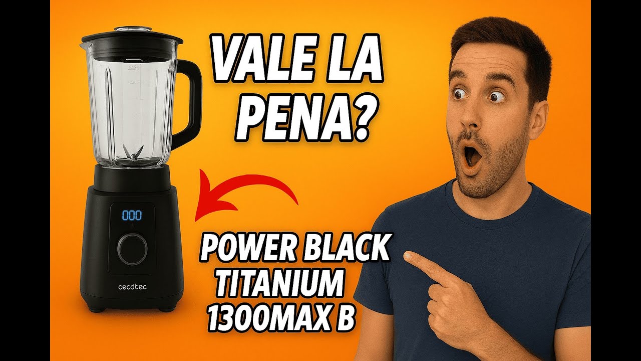 Cecotec Power Black Titanium 1300MAX B? ⚡ Batidora de vaso potente 1300 W