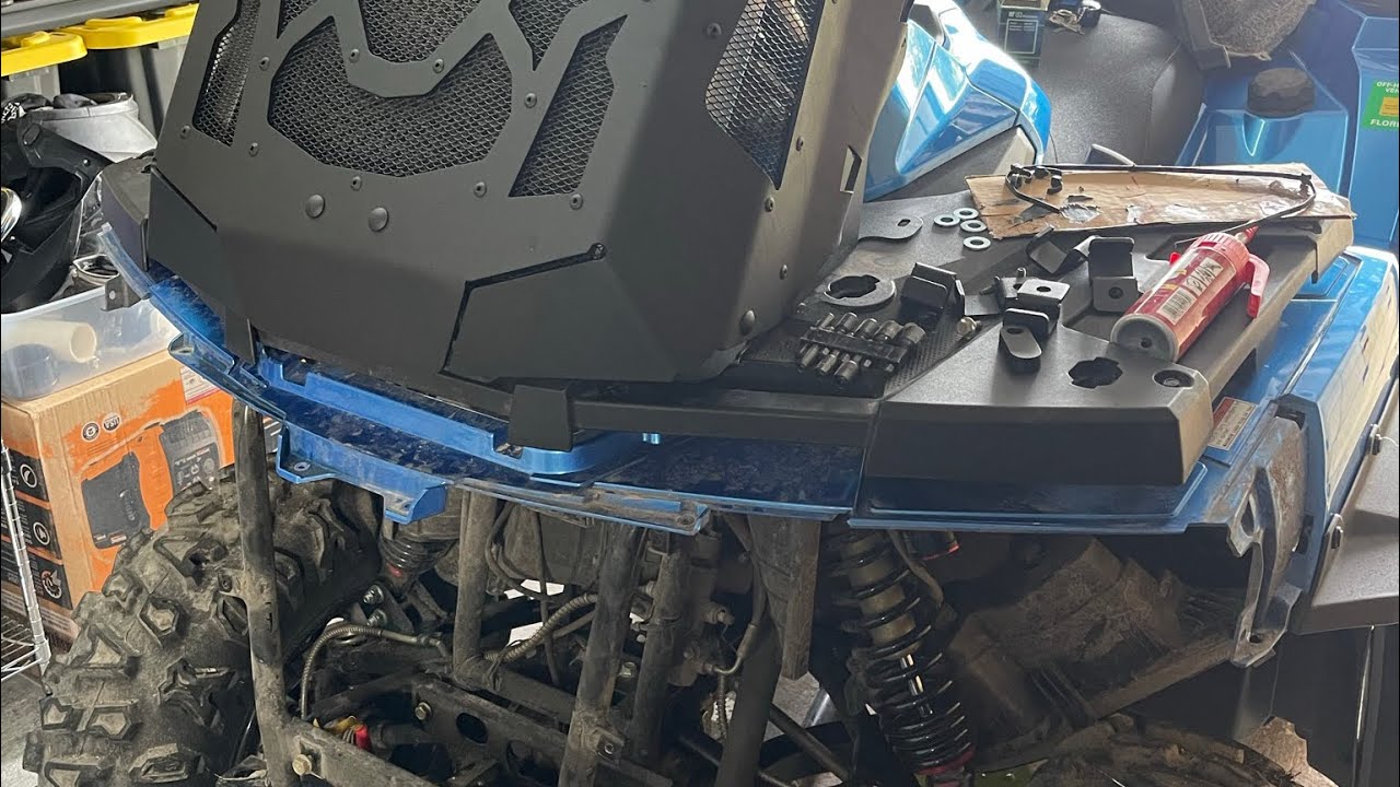 CFMoto Cforce 800XC Rival Radiator Relocation kit install Part 2