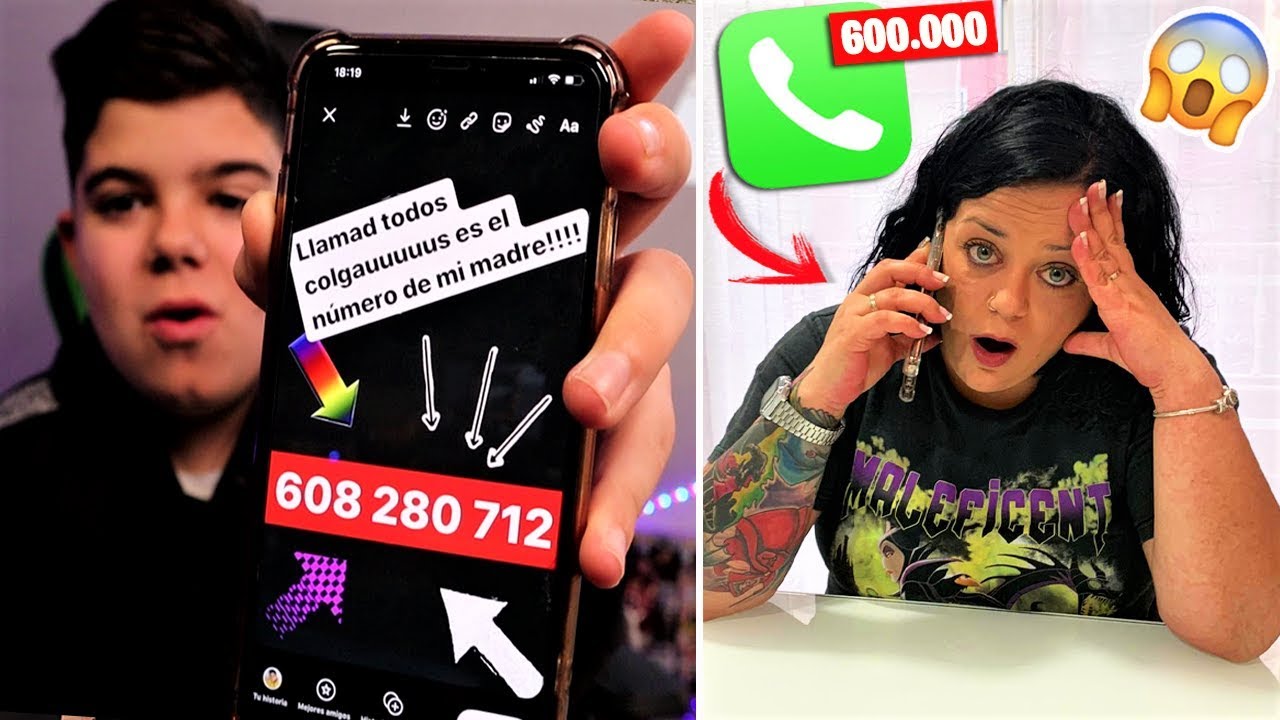 PUBLICO EL TELÉFONO DE MI MADRE EN INSTAGRAM!!!! SE ENFADA MUCHO
