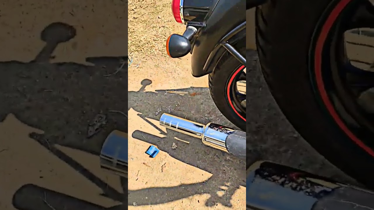 C band pipe + Bada Punjab new classic 350 reborn #Cbandpipe #royalenfield #bullet #shorts #350