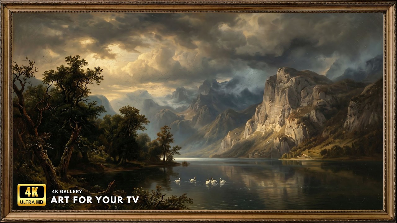Peaceful Meadow Landscape Painting 4K | Frame TV Art Screensaver