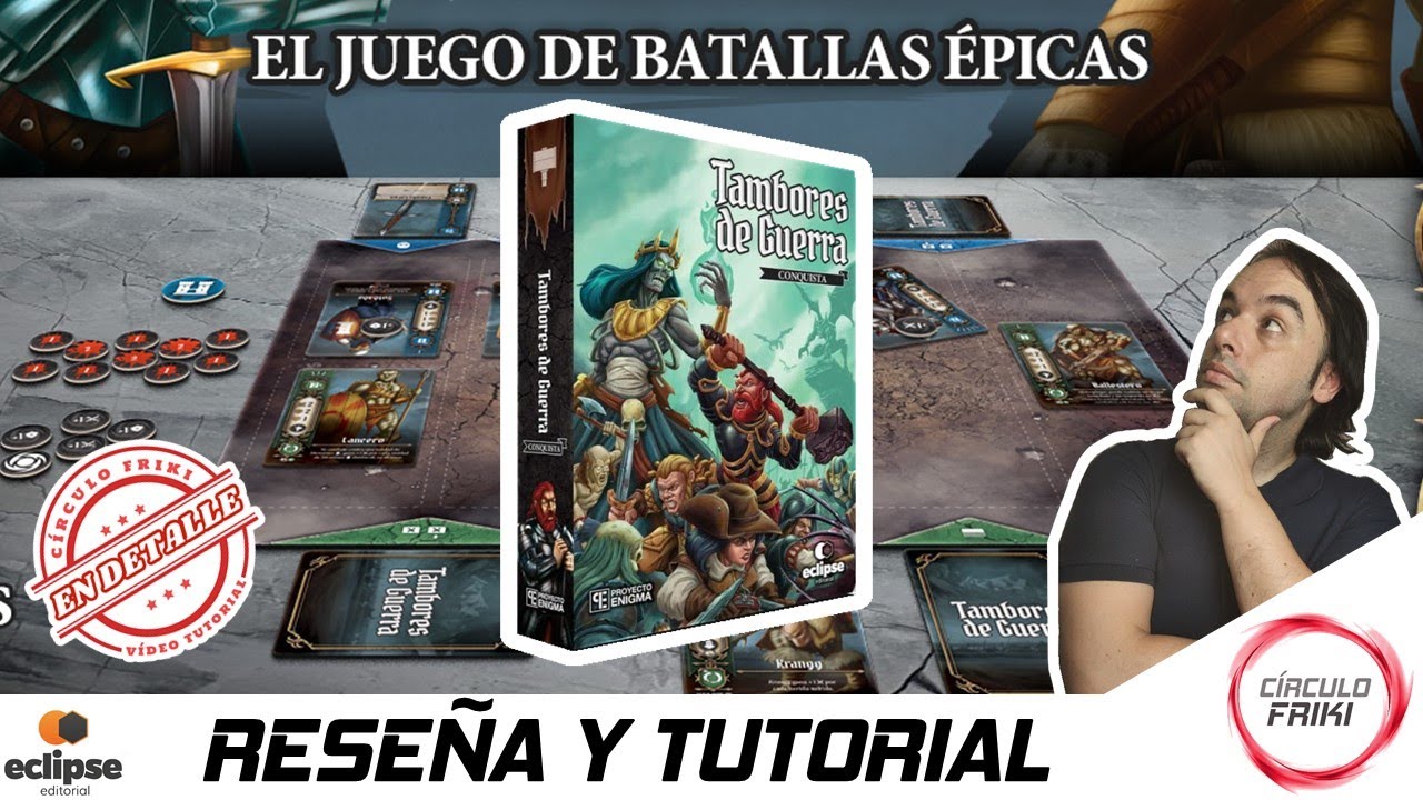 ⭕ Tambores de Guerra Conquista 🥁 Reseña, Cómo se juega / Tutorial 🥁 Juego de mesa -Eclipse Editorial