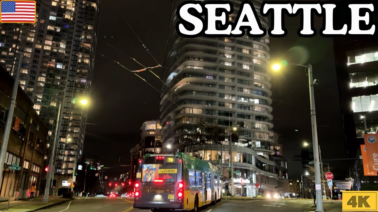 FAIRVIEW AVE AFTER DARK Pure Seattle Night Atmosphere No Talk, Just Vibes 4K 60FPS 🇺🇸 @Chyfum