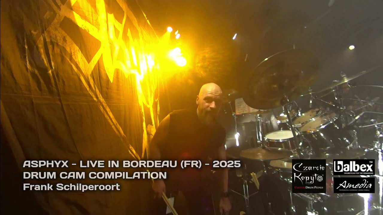 Asphyx - Drum cam compilation - Live in Bordeaux 2025