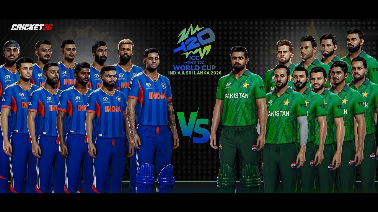 INDIA vs PAKISTAN | T20 World Cup 2026  Match | Cricket 26 Gameplay