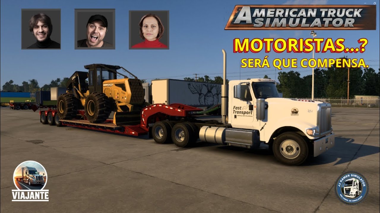 O VIAJANTE - COMO FICAR RICO NO AMERICAN TRUCK SIMULATOR? 💸 Vale a pena contratar motoristas?