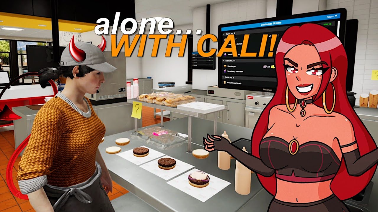 FASTFOOD SIMULATOR BUT IT'S JUST CALI AND ME...PLEASE HELP ME!