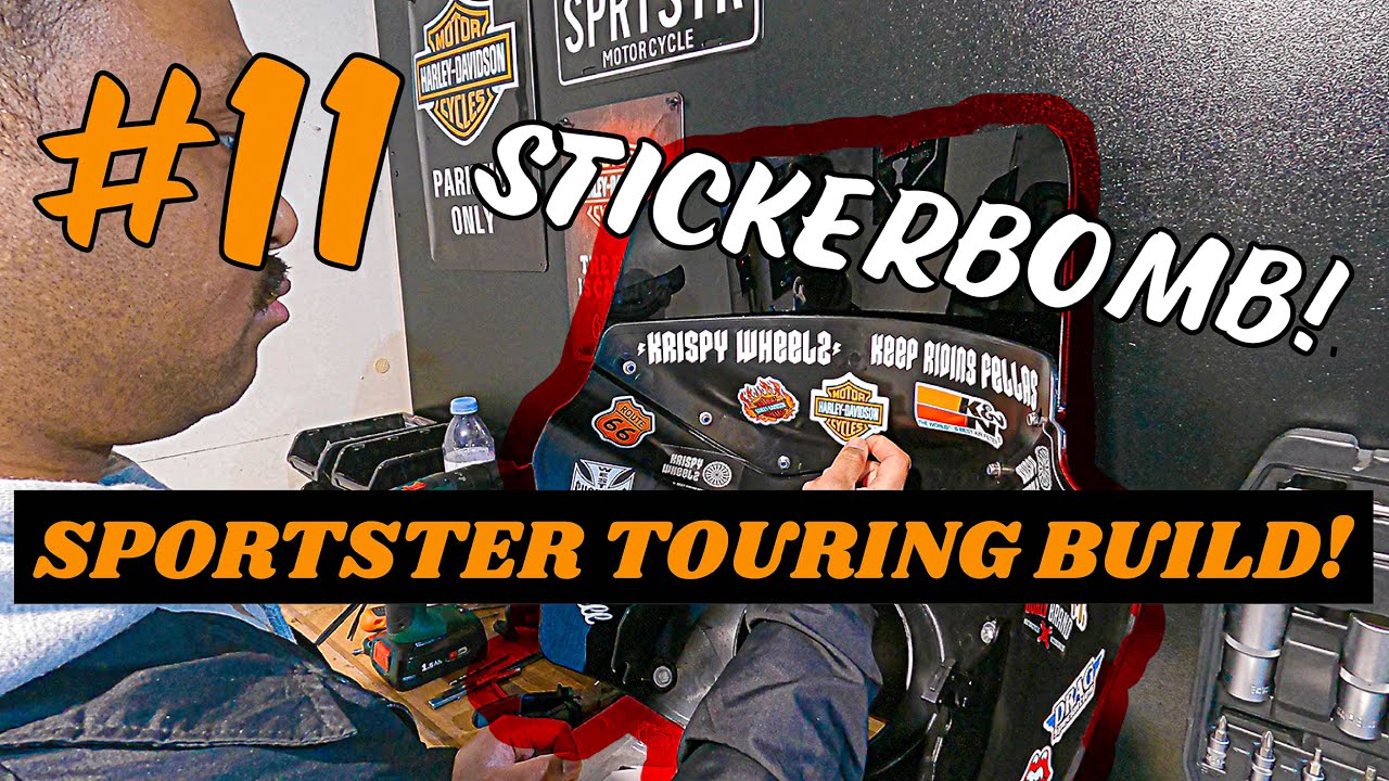 SPORTSTER TOURING BUILD - Aflevering 11 (FINAL) STICKERBOMB!