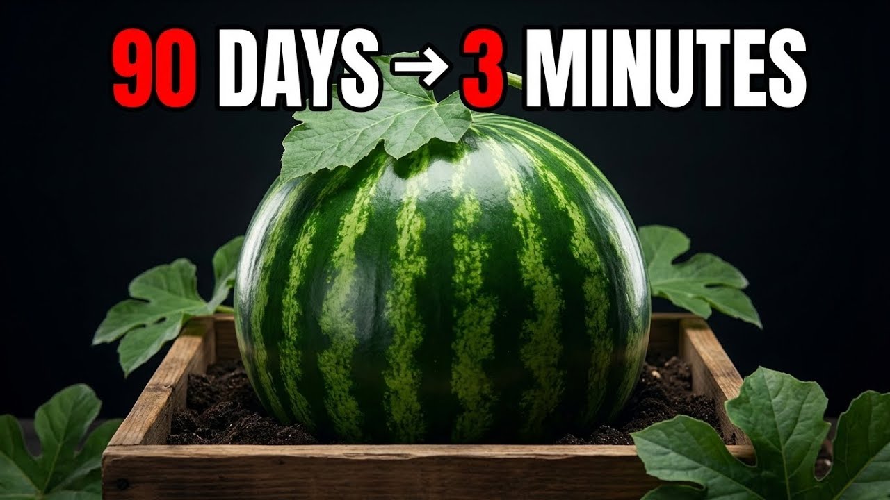 I Grew a Watermelon in 90 Days 🍉 | Time-Lapse