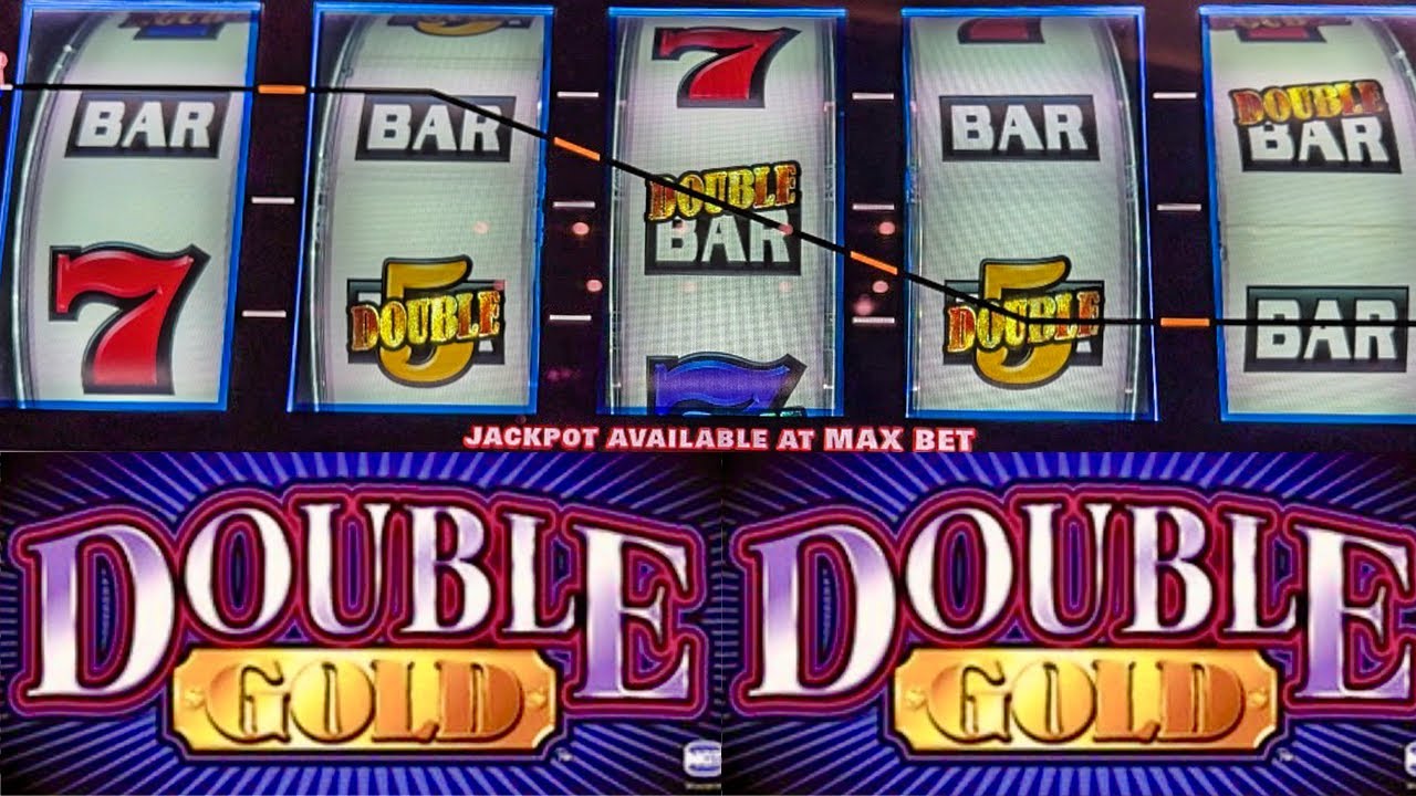 Classic Old School Double Gold 5 Reel 9 Line Casino Slot