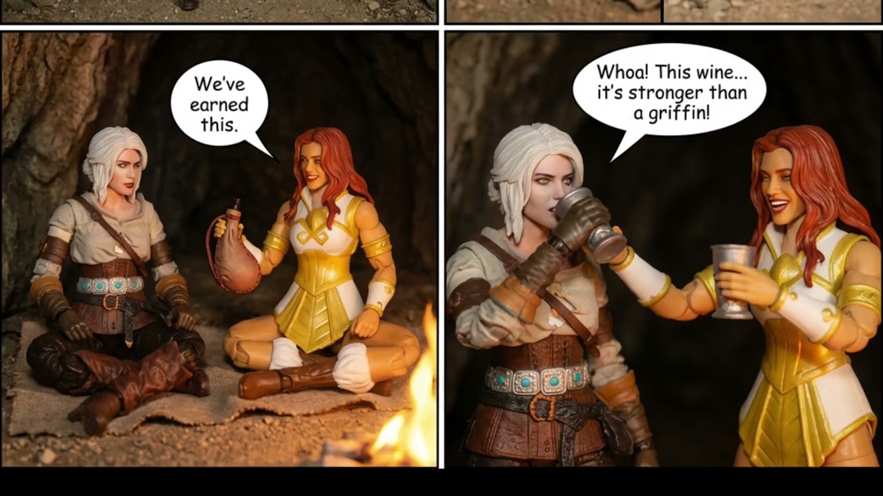 Action Figures Comic book scene clip