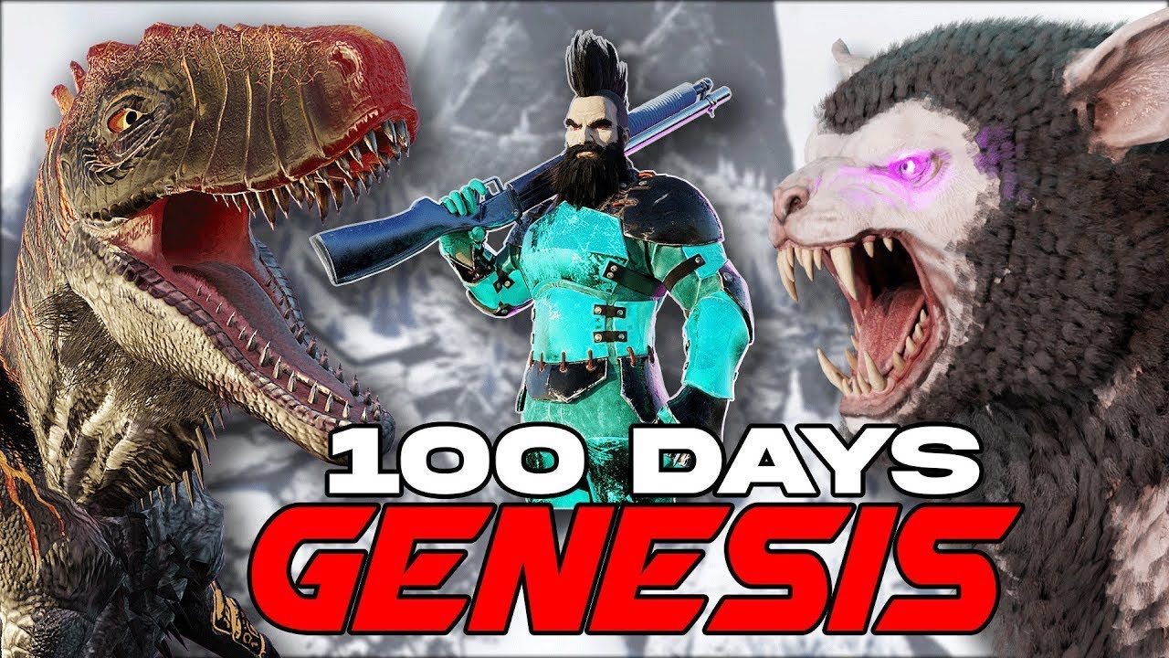 Я провел 100 дней в Ark MODDED Genesis Часть 1 с новыми существами!