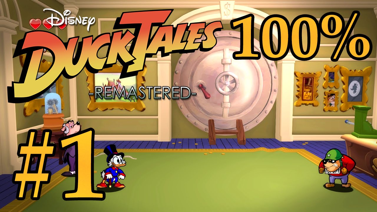 DuckTales: Remastered - Money Bin (Ep.1) - 100% WALKTHROUGH (All Gems, Extreme Mode, No Death)