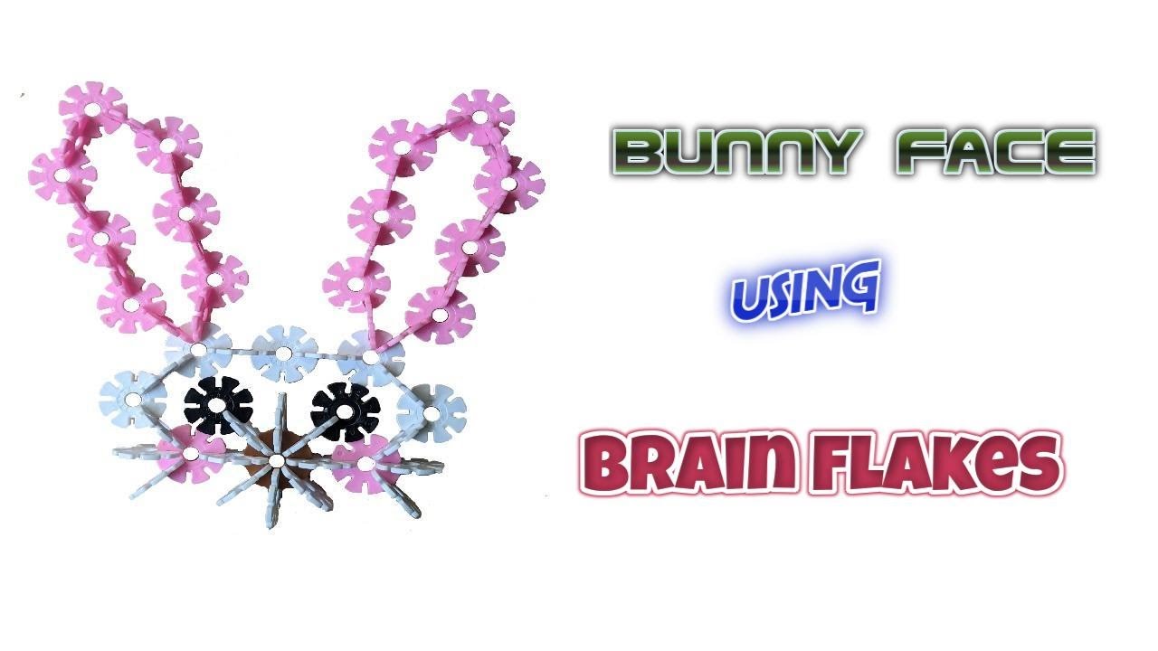 How to build a Bunny Face using Brain Flakes | Kids Creative ideas using Brain flakes