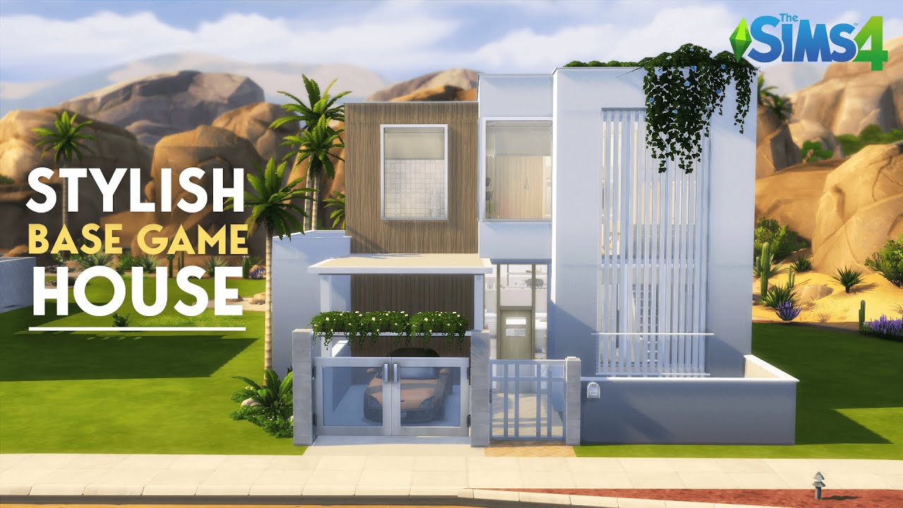 STYLISH BASE GAME HOUSE | No CC | The Sims 4 Stop Motion Build
