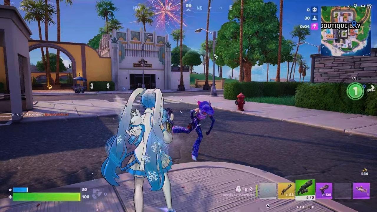 Fortnite Blitz Royale with Snow Miku