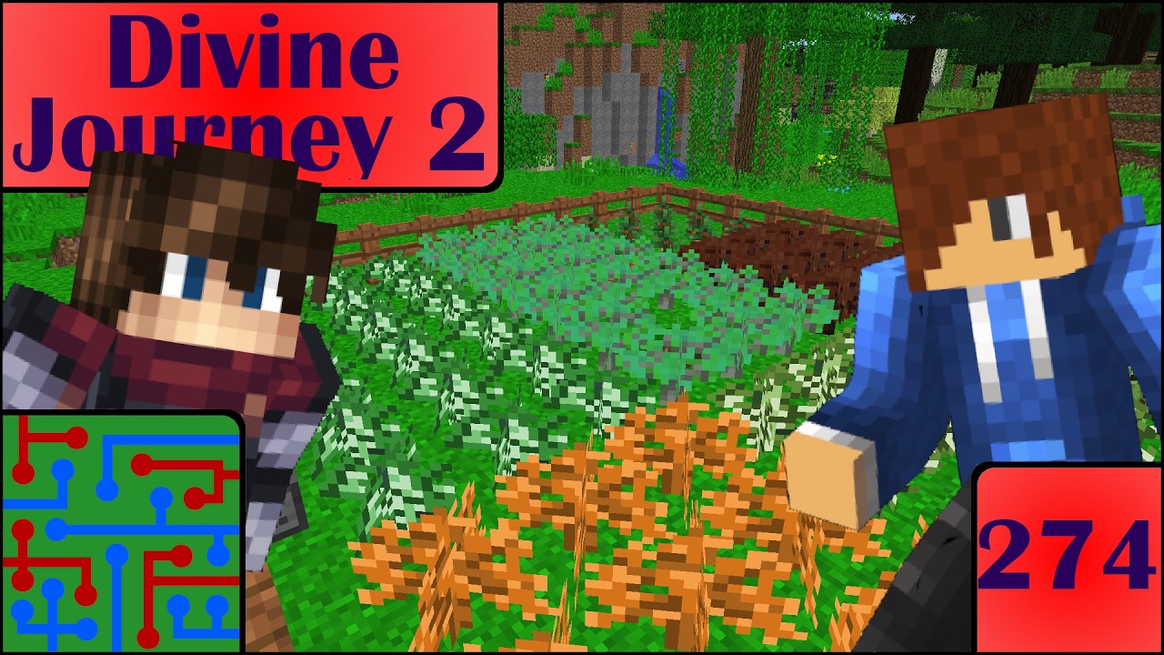 Variety Tree Farm! | Minecraft: Divine Journey 2 | Episode 274