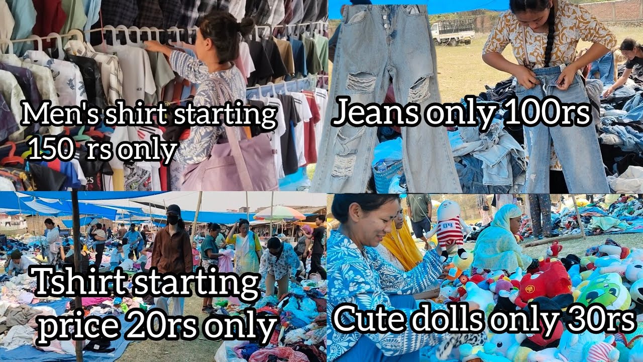 Thrift Shopping At Old Showuba Wednesday Bazar/ Cheapest Clothes/Cousin's shopping Vlog@Khumzz-u9i 