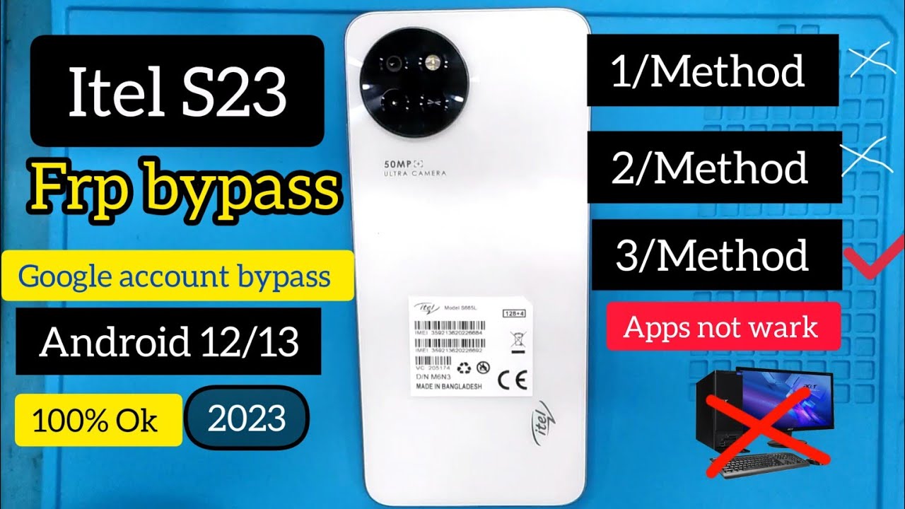 Itel S23 4G frp bypass,itel s665l Google account bypass,apps not wark,2023