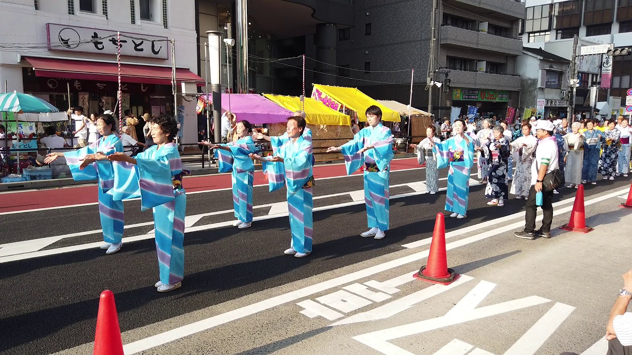 八王子まつり2019「民謡流し」--- Hachioji Festival Folk Dancing Parade【Osmo Pocket】