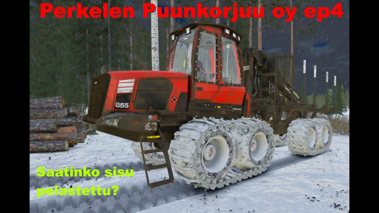 Perkelen puunkorjuu oy ep4 farmingsimulator25,seikailu jatkuu,katotaan saako junnu sisun irti