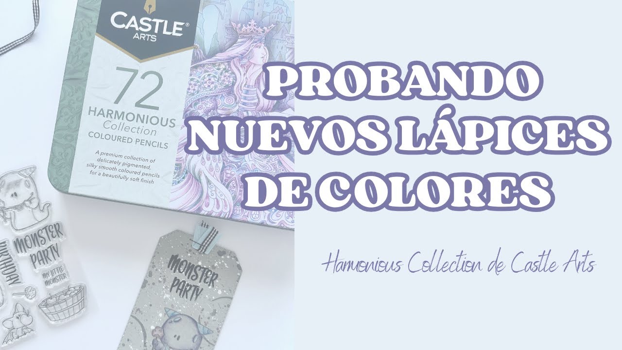 🎨 NEW HARMONIOUS COLLECTION colored pencils from Castle Arts | REVIEW & COLORING | I love them 😍
