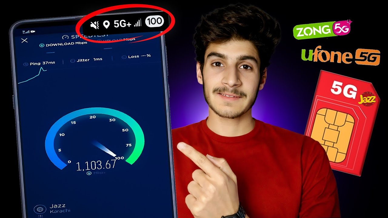 Jazz 5G VS Ufone 5G VS Zong 5G - 5G in Pakistan 🇵🇰 1Gbps+ Speedtest! ( Full Details & Updates )