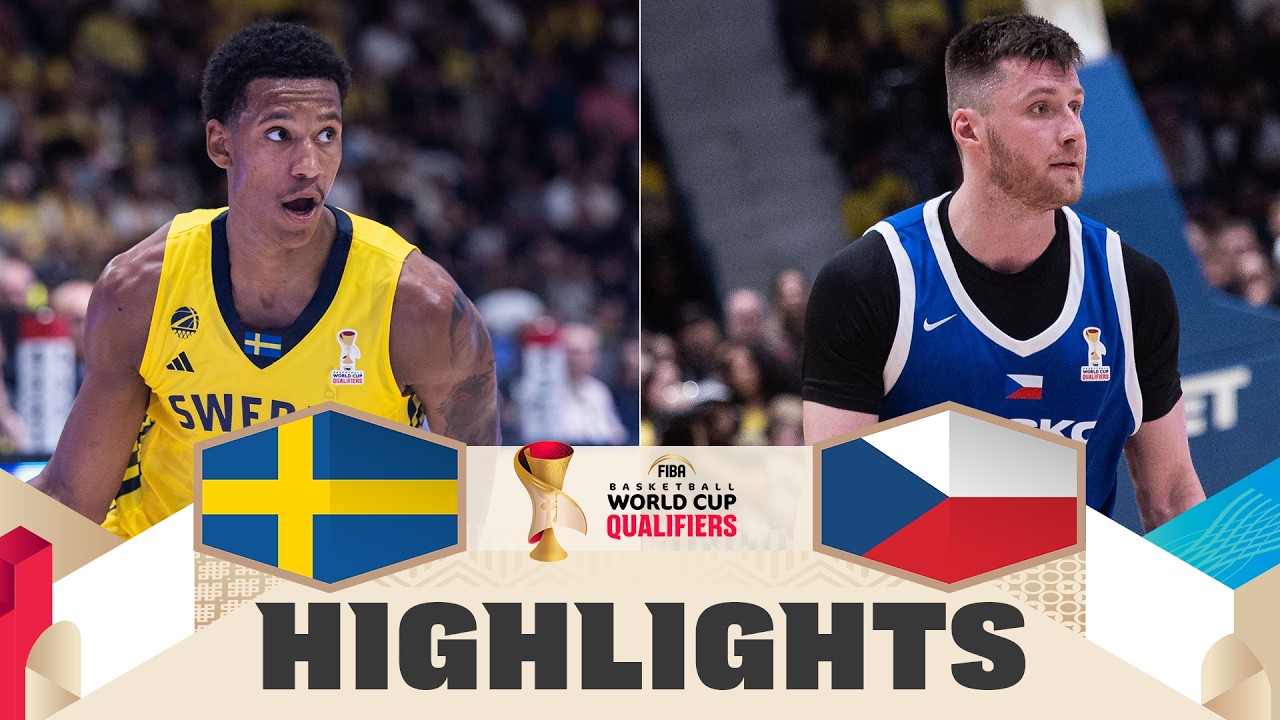 Sweden 🇸🇪 v Czechia 🇨🇿 | Highlights | FIBA Basketball World Cup 2027 European Qualifiers