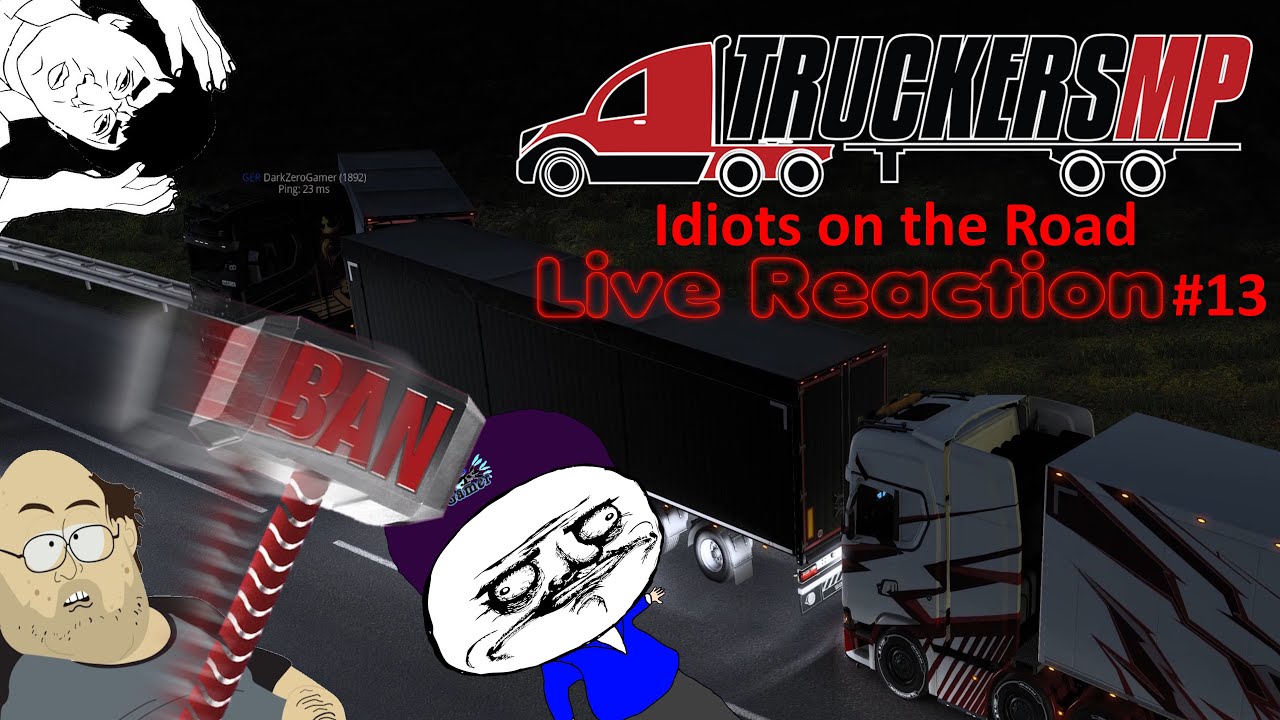 KORRUPTER ADMIN und Harryzer's BAN - ETS2MP Funny Moments LiveReaction #13