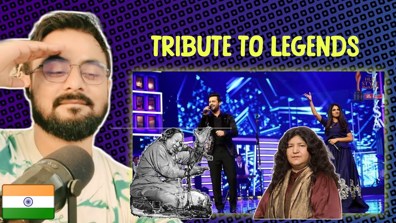 Atif Aslam and QB Pays Tribute to Lagends Abida Parveen and Nusrat Fateh Ali Khan-Indian React
