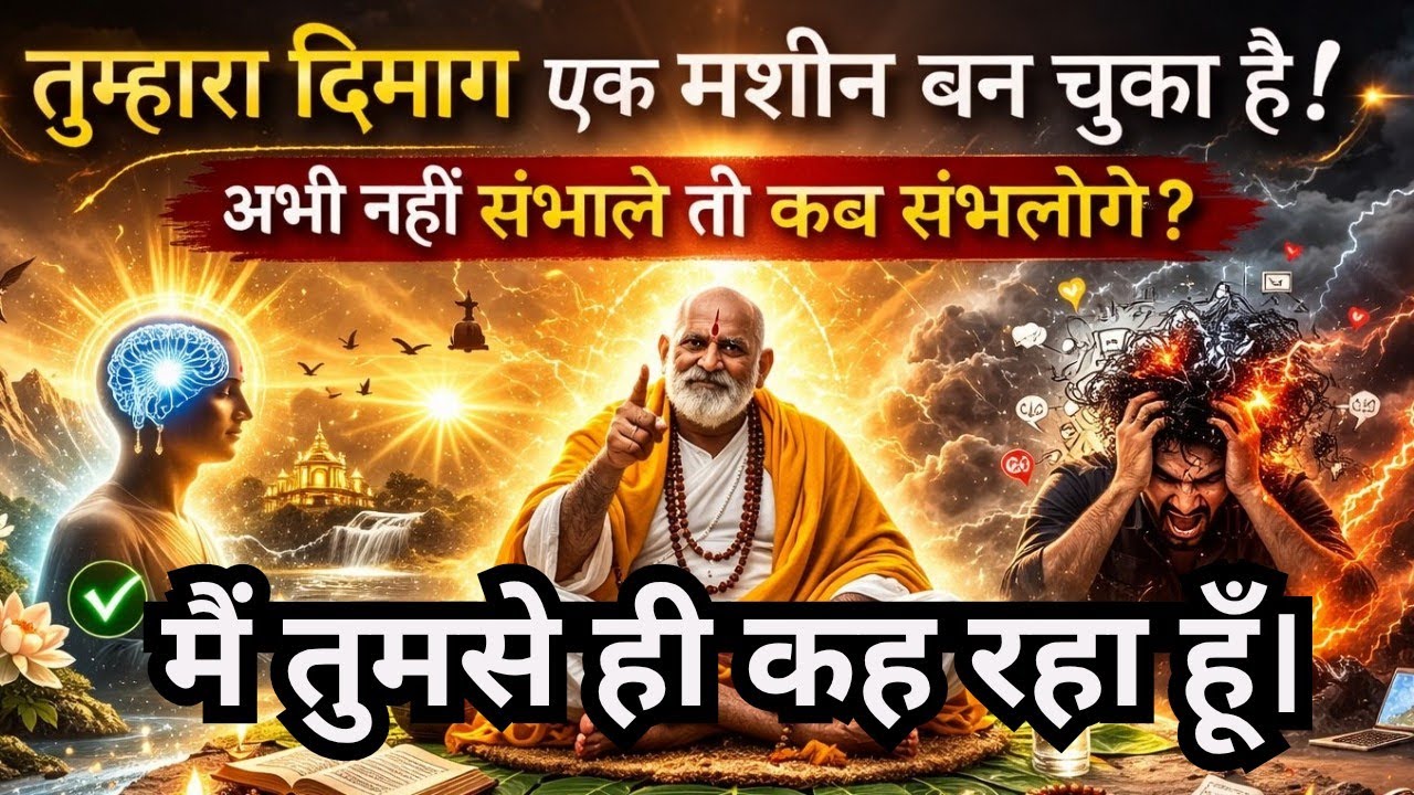 तुम्हारा दिमाग मशीन बन चुका है! अभी संभल जाओ | बाबा का चेतावनी संदेश 