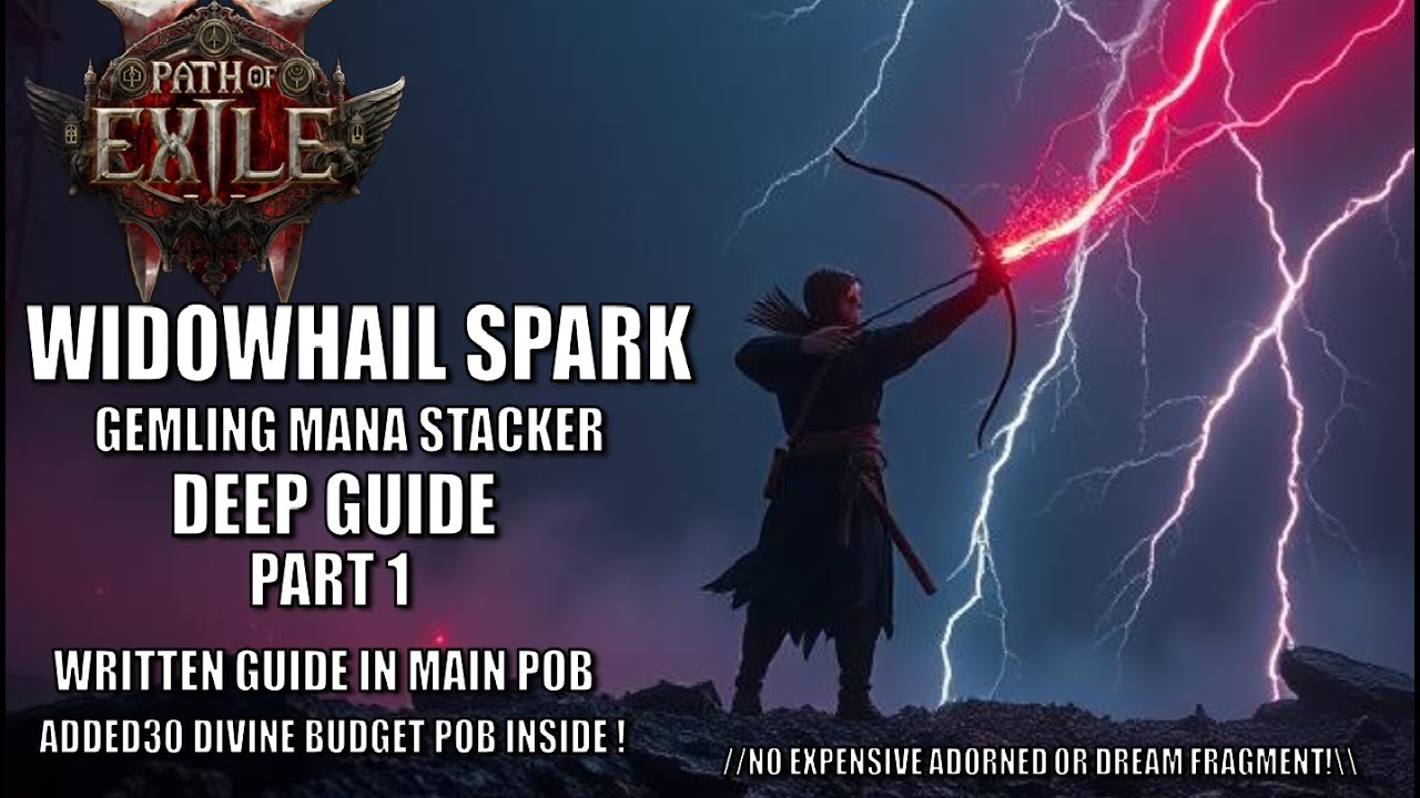 PoE 2 BUILD GUIDE Spark Gemling! Written Deep Guide PoB and a 30 Divine Budget friendly PoB inside!