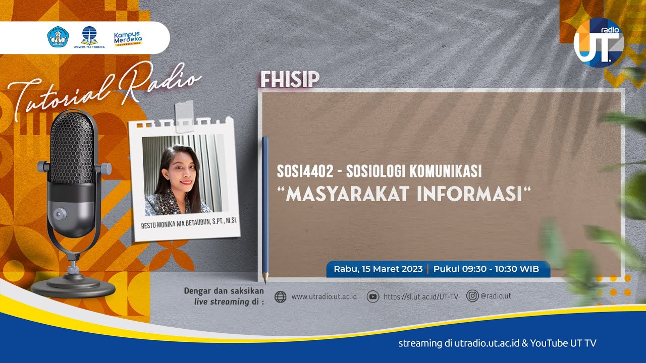 Masyarakat Informasi - SOSI4402 Sosiologi Komunikasi