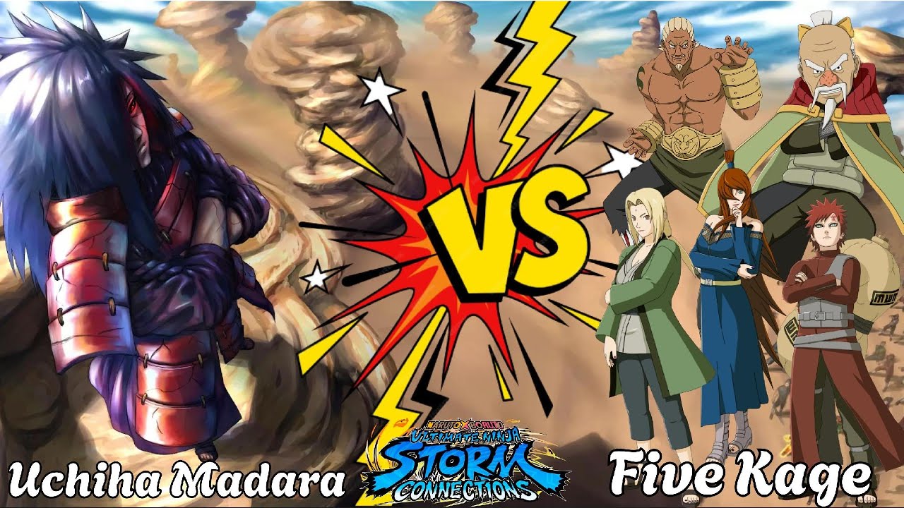 [4K] Pertarungan Marathon Uchiha Madara vs 5 Kage || NARUTO X BORUTO Ultimed Ninja Storm Connections