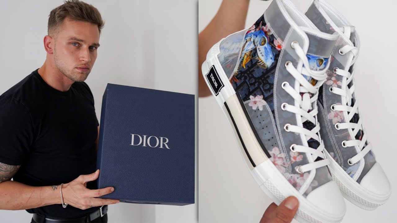 Dior B23 High-Top Sorayama Sneaker Unboxing | Men's Fashion 2019