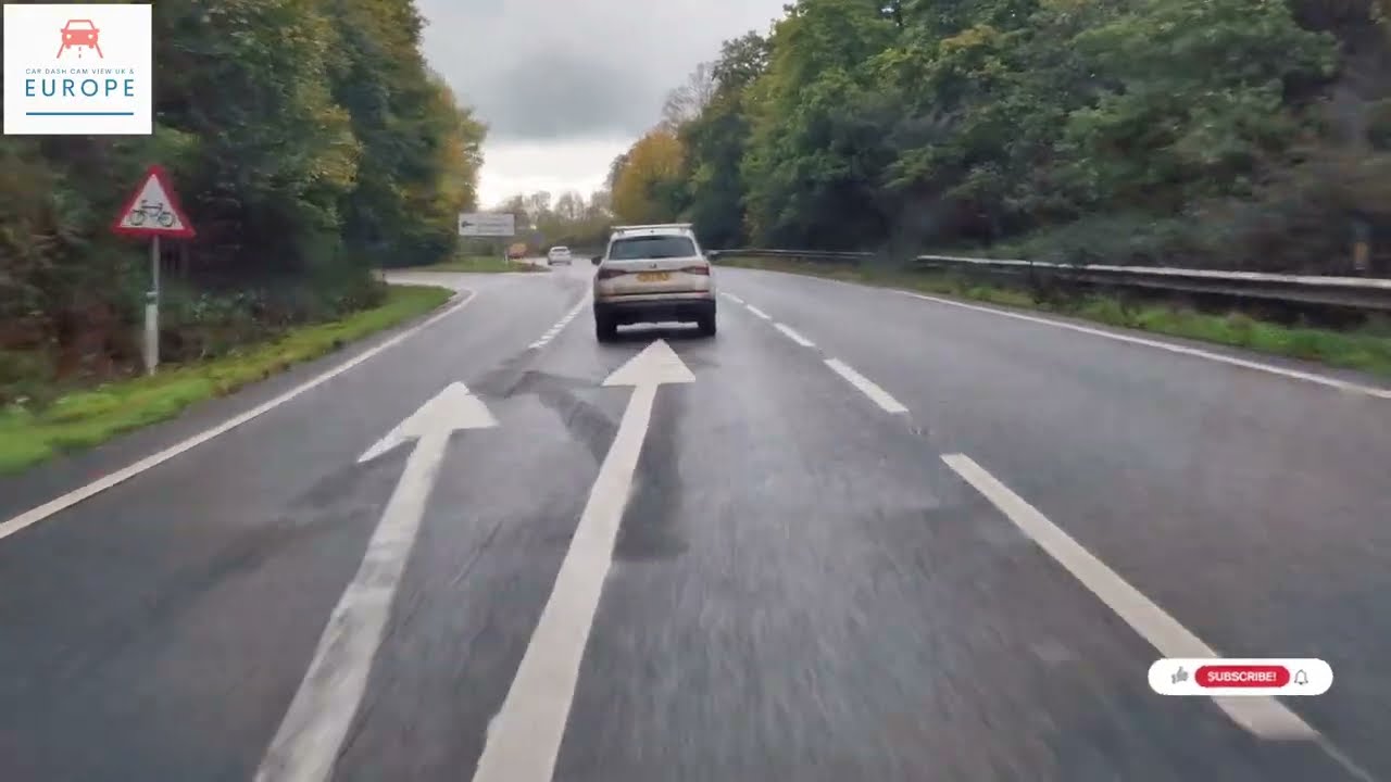 Guildford to London, Work Day part 4, car dash cam