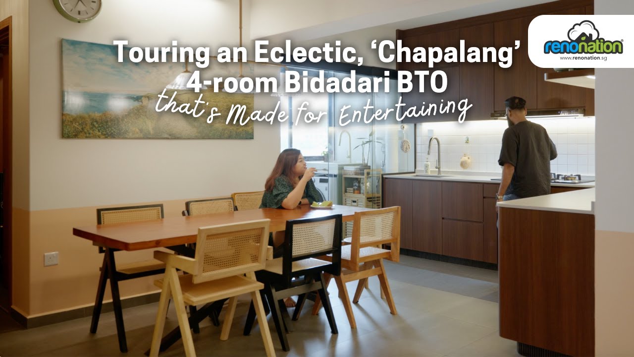 Touring an Eclectic, ‘Chapalang’ 4-room Bidadari BTO that's Made for Entertaining