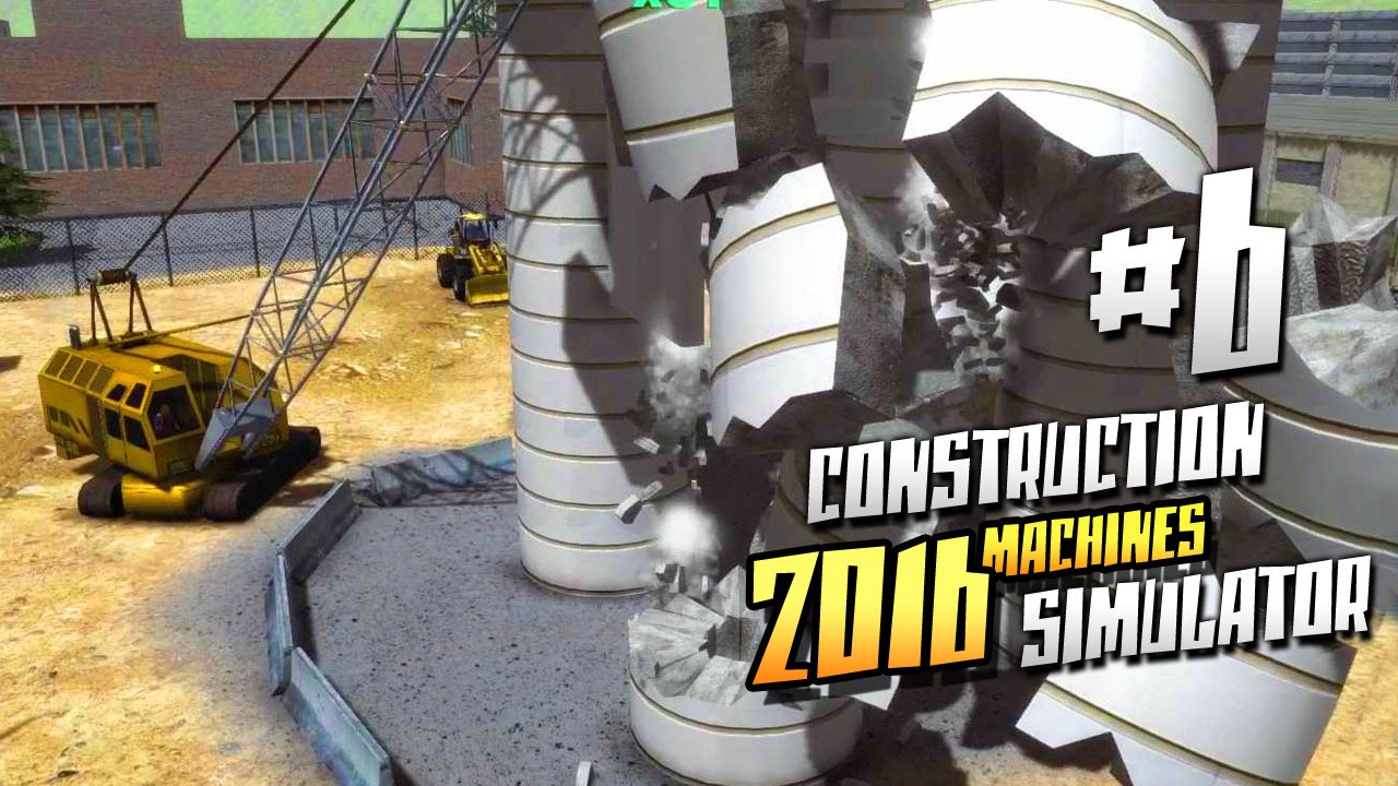 Падение башни - ч6 Construction Machines Simulator 2016