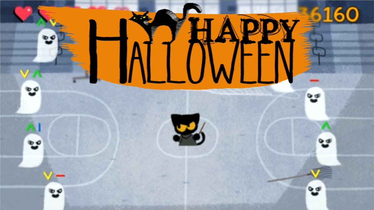 Halloween Cat Game // Google Homepage (Google Doodle)