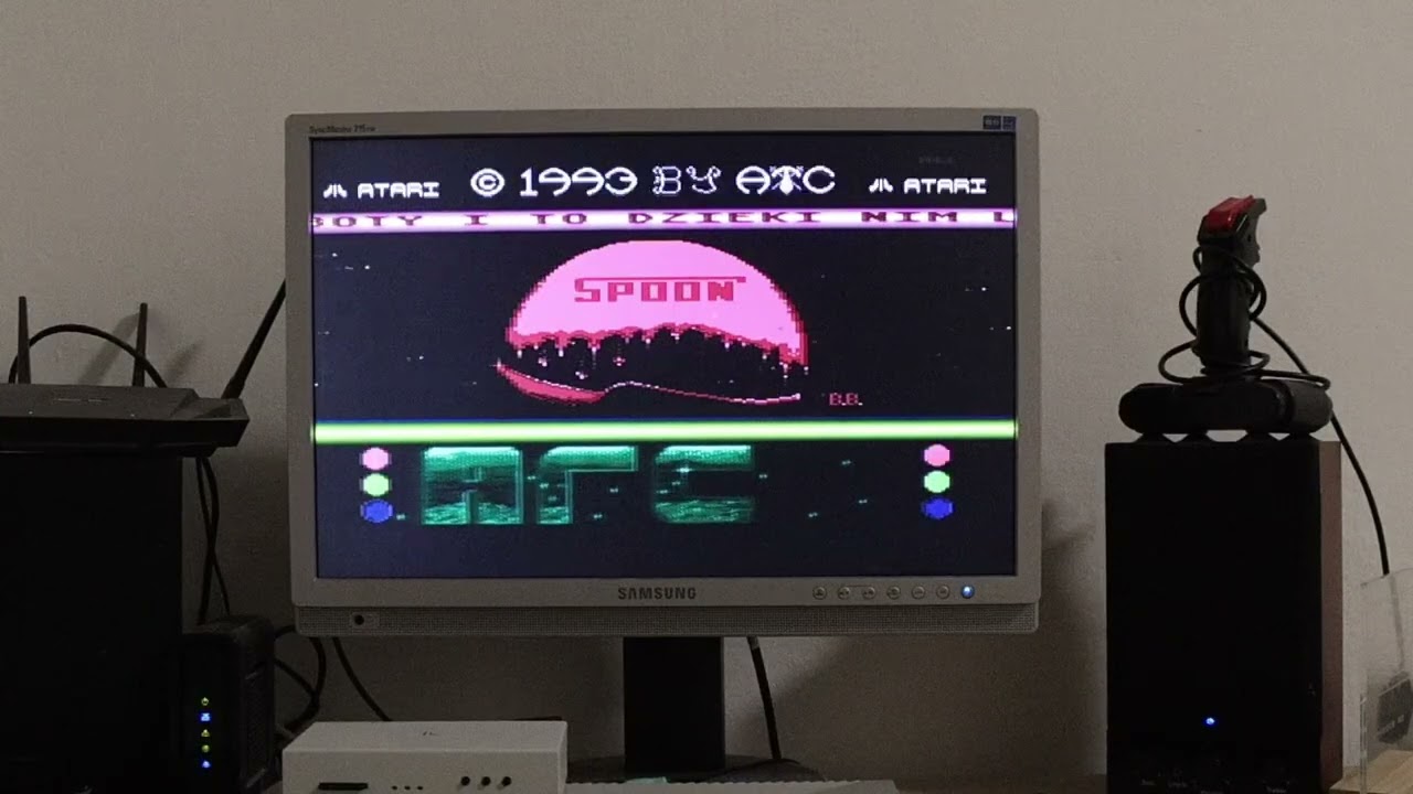 ATARI XE/XL - A.T.C. demo, 1993, real HW