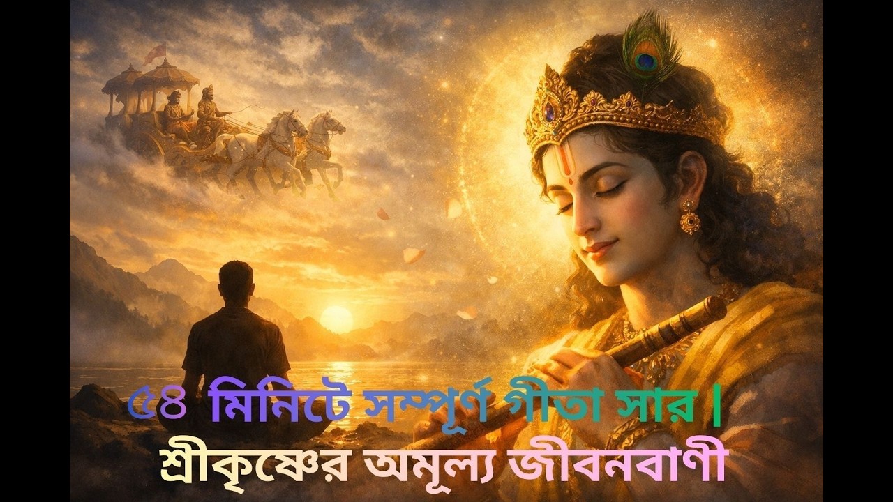 ৫৪ মিনিটে সম্পূর্ণ গীতা সার | শ্রীকৃষ্ণের অমূল্য জীবনবাণী I Complete Gita Essence in 54 Minutes I