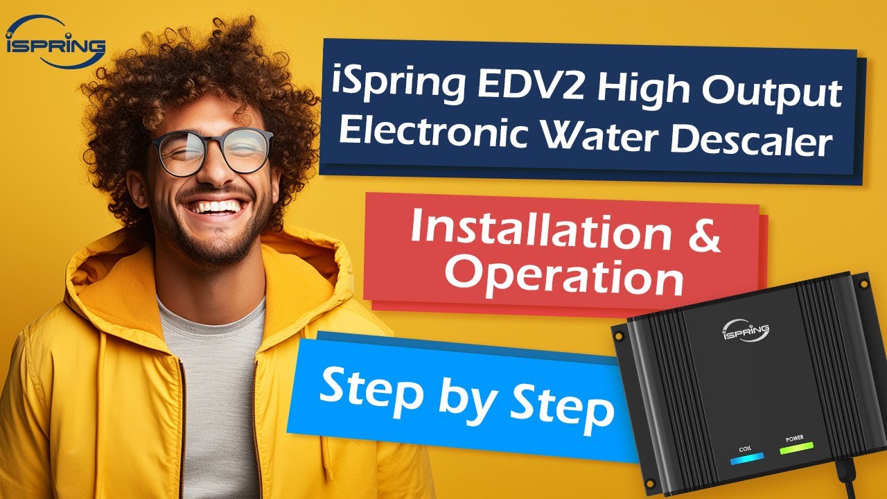 Преобразите свою воду: простая установка электронного очистителя воды iSpring EDV2!