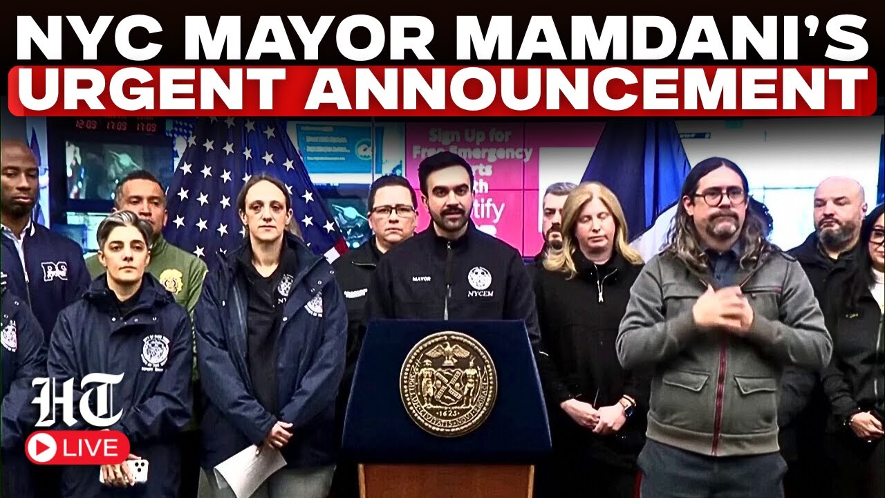 Mamdani LIVE: New York City Mayor Zohran Mamdani news conference | snow storm | travel ban