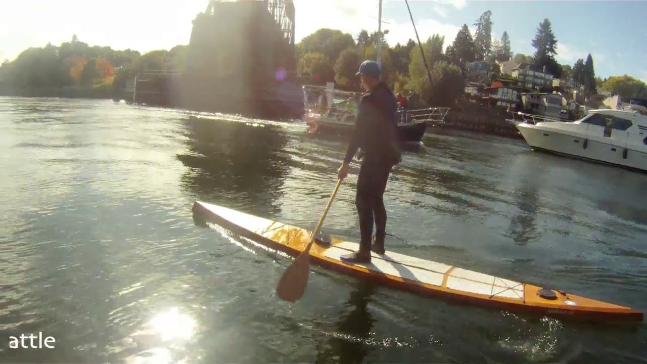 Wood Stand up paddle board from Splinter SUP