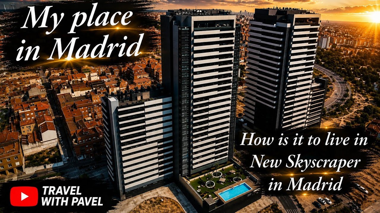 Apartment tour of the new Skyscraper in Madrid, Bext Skyline Madrid, recorrido por el apartamento
