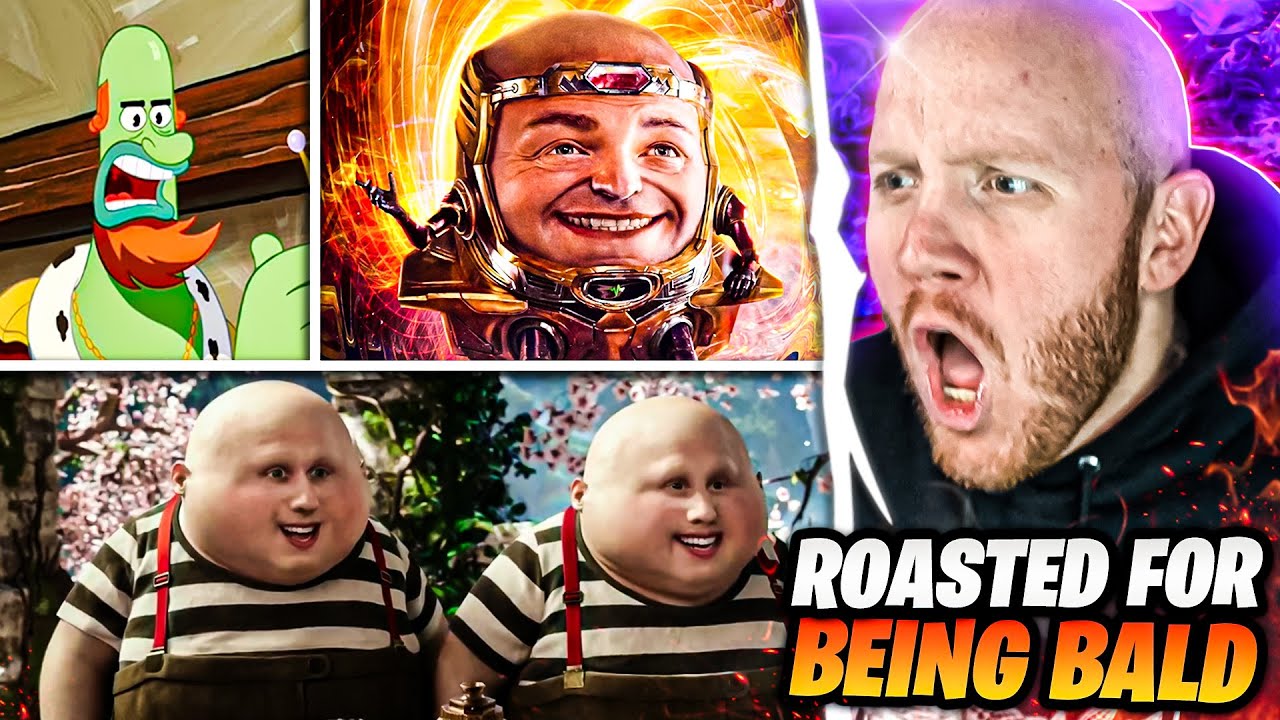 TIM GETS ROASTED FOR 14 MINS FOR BEING BALD...