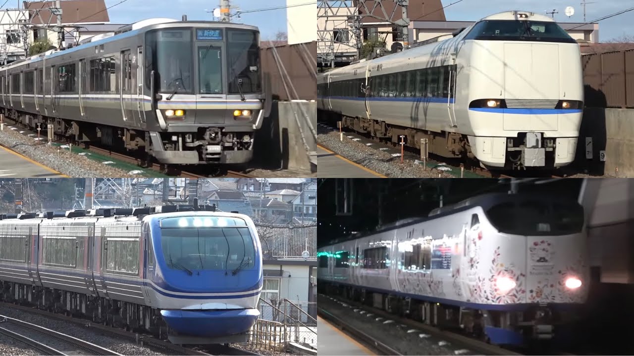 【京都線をぶっ飛ばす‼︎】島本駅 特急&新快速 爆走通過集